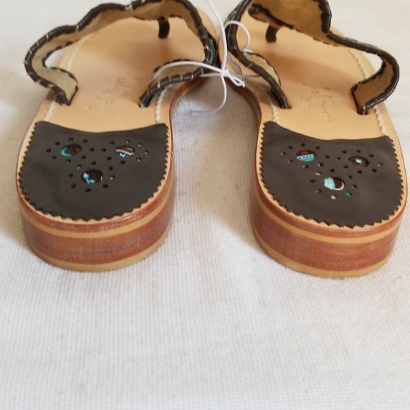 Jack Rogers Paisley Thong Sandals New 8 - Picture 3 of 5